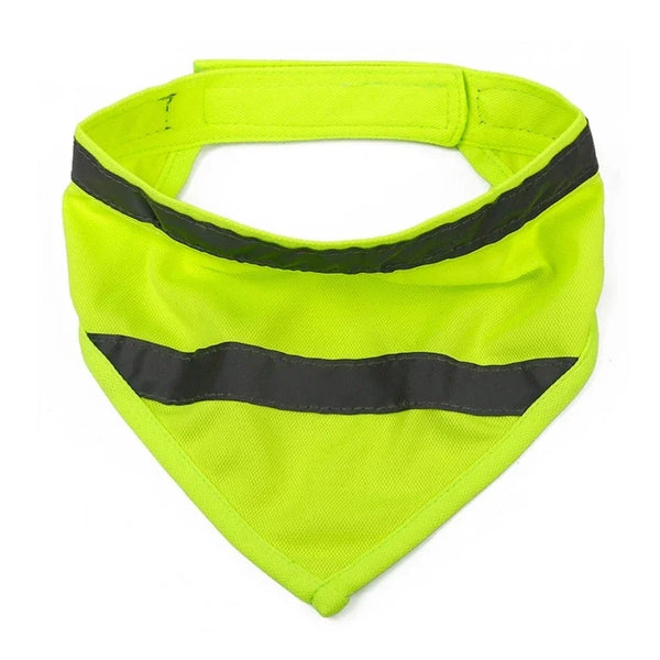 Bandana Réfléchissant pour Chien - Foulard Triangulaire Sécurité Nuit, 3 Tailles