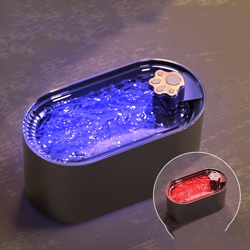 Fontaine à Eau Haut de Gamme Silencieuse pour Chat & Chien - 3L, Triple Filtration & Alerte LED
