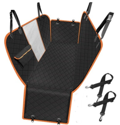 Housse Hamac Voiture Chien - Imperméable 600D, Fenêtre Maille & Fermeture Éclair