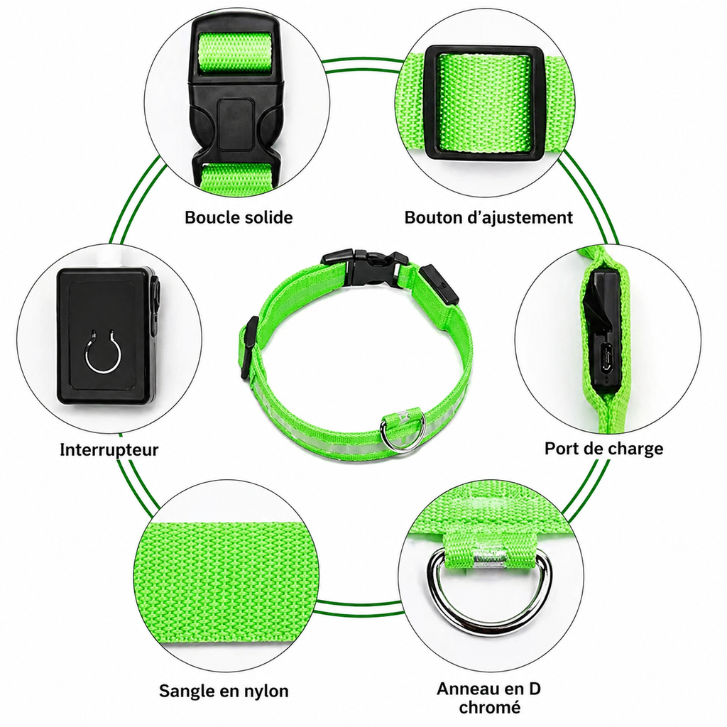 Collier HALO™ LED - 3 Modes
