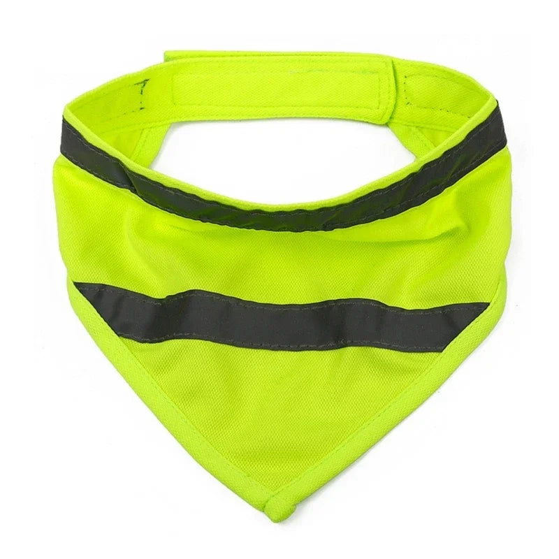 Bandana BLAZE™ Réfléchissant pour Chien - Foulard Triangulaire Sécurité Nuit, 3 Tailles