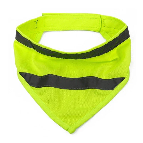 Bandana Réfléchissant pour Chien - Foulard Triangulaire Sécurité Nuit, 3 Tailles
