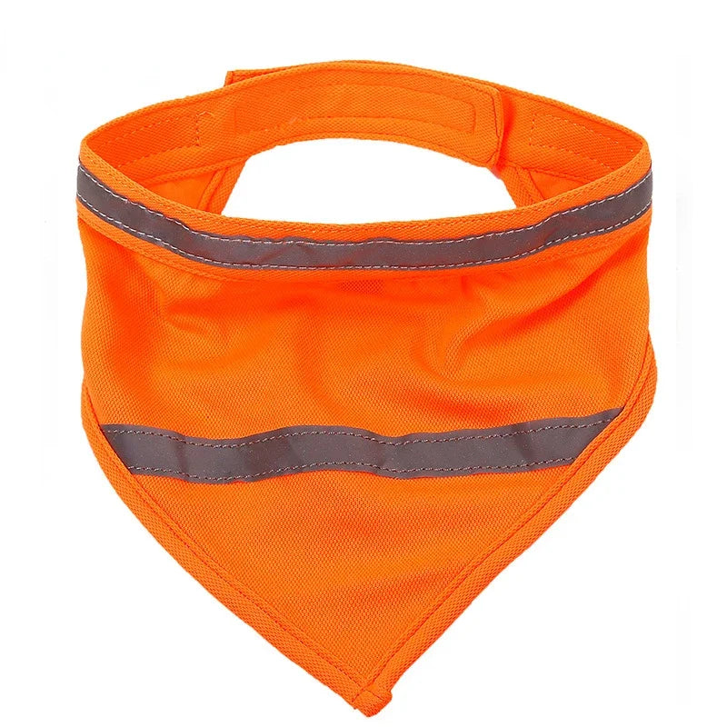 Bandana BLAZE™ Réfléchissant pour Chien - Foulard Triangulaire Sécurité Nuit, 3 Tailles